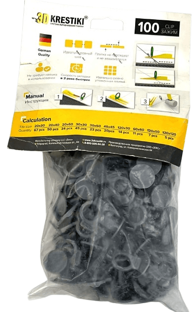 Gray 2mm 3D Krestik who holds the tile level