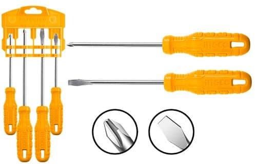 Screwdriver set 4 pieces Ingco HKSD0458