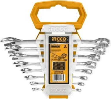 Back-Nakidnoy Key Set 8 Fabric 6-19mm Ingco HKSA1088