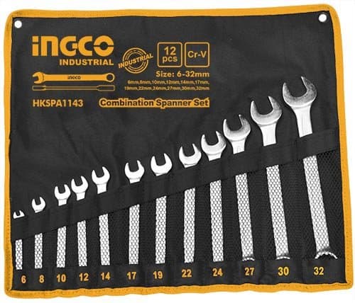 CASE-NAKIDNOY Key set 12 pieces 6-32mm Ingco HKSA1143