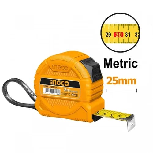 Метр желтый 8m Ingco HSMT39825-1