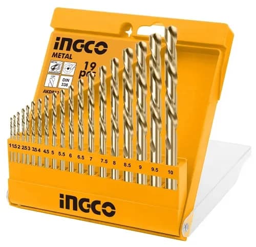Iron Sverlo Set 1-10MM 19 fabric Ingco AKDB1195