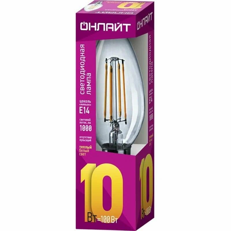 Lamp OLL-FC35 10W 230V 2700k E14 ONLIGHT