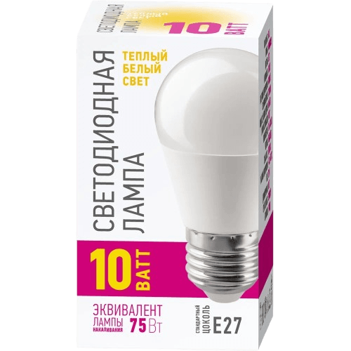 Lamp PROMO OLL-G45 10W 230V 2700k E27 ONLIGHT