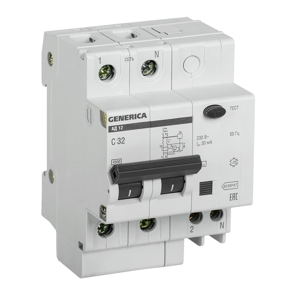 2x32A differential 30ma Generica