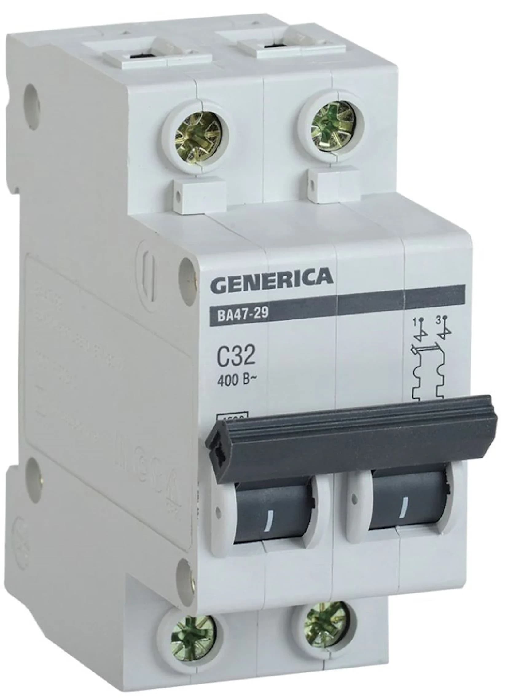3X40A C Тип 4.5KA Автоматический BA47-29 Generica BA47-29-3-40