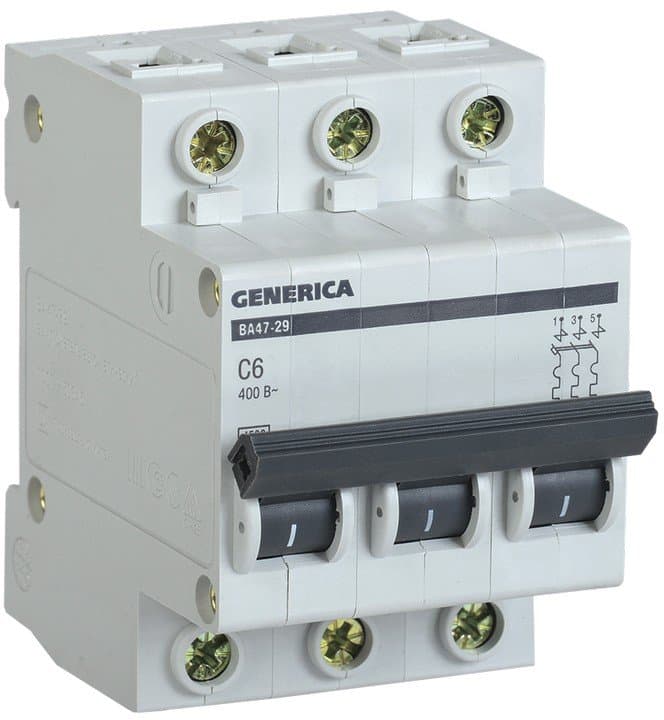 2x50A C Type 4.5ka Automatic BA47-29 Generica BA47-29-2-50