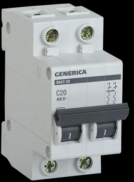2x20A C Type 4.5ka Пулемет BA47-29 Generica