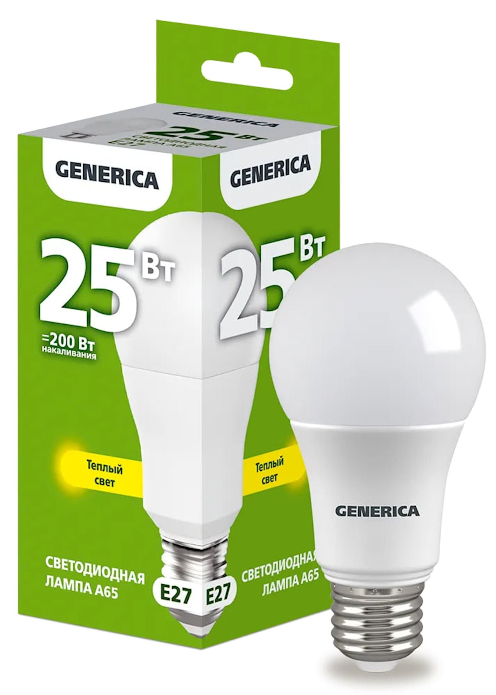 Lamp LED Pears A65 25W 3000K E27 Generica