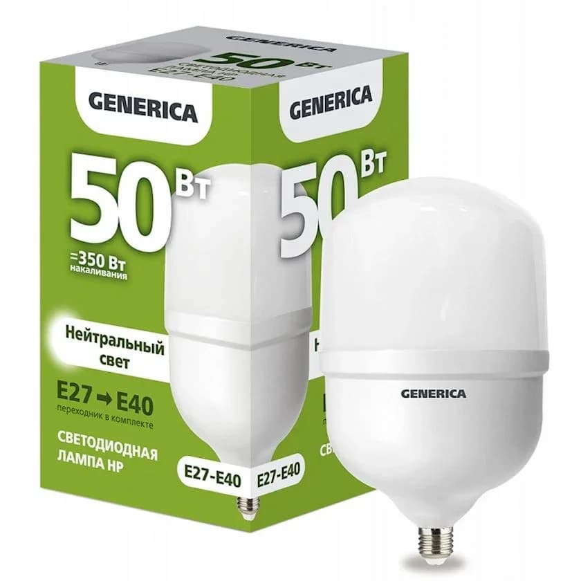 Lamp LED HP 50W 6500K E27-E40 Generica