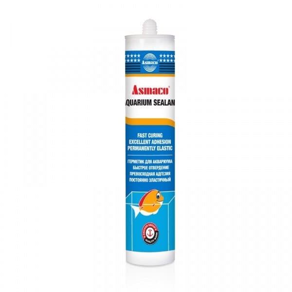 Аквариумный силикон прозрачный 320г Asmaco