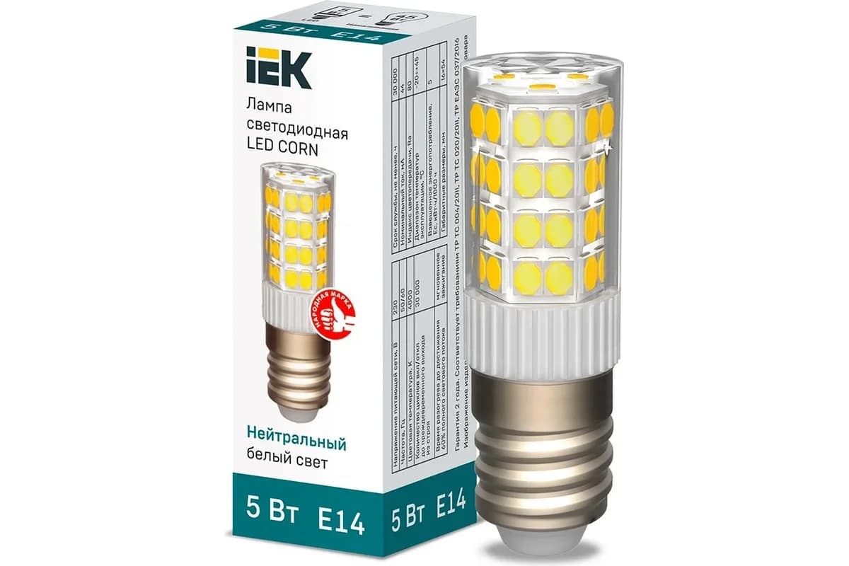 Led E14 CORN kapsul 5W 4000k 230V İEK