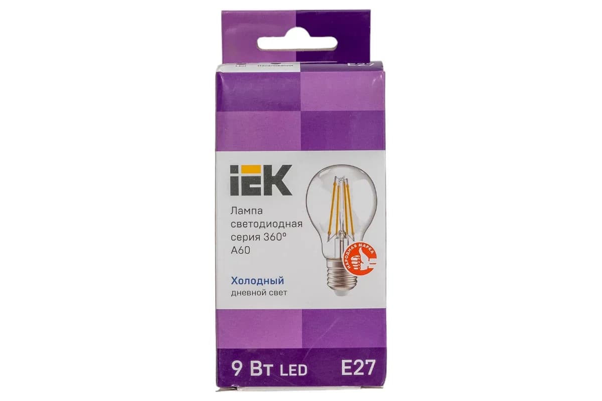 Led E27 kürə şüşə A60 360° 9W 6500k 230V İEK