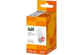 LED E27 Sphere G45 5W 3000K 230V IEK