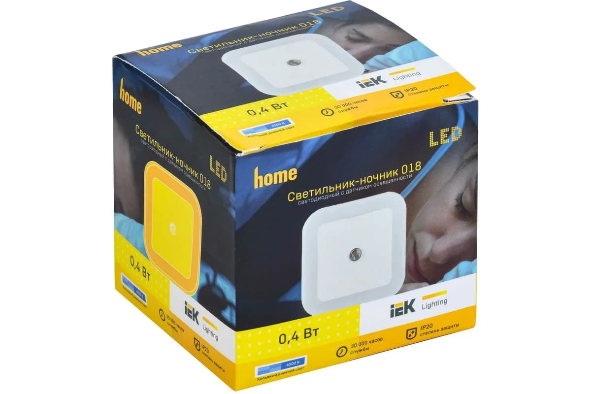 Gecə işığı 018 kvadrat sensor 220V İEK