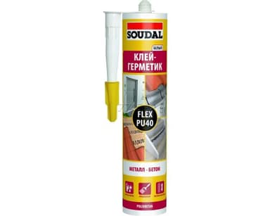 300 мл Clay Sealant Flex PU 40 Grey Soudal