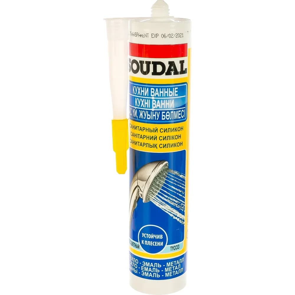 280 ml Sanitary Silicone Transparent Soudal