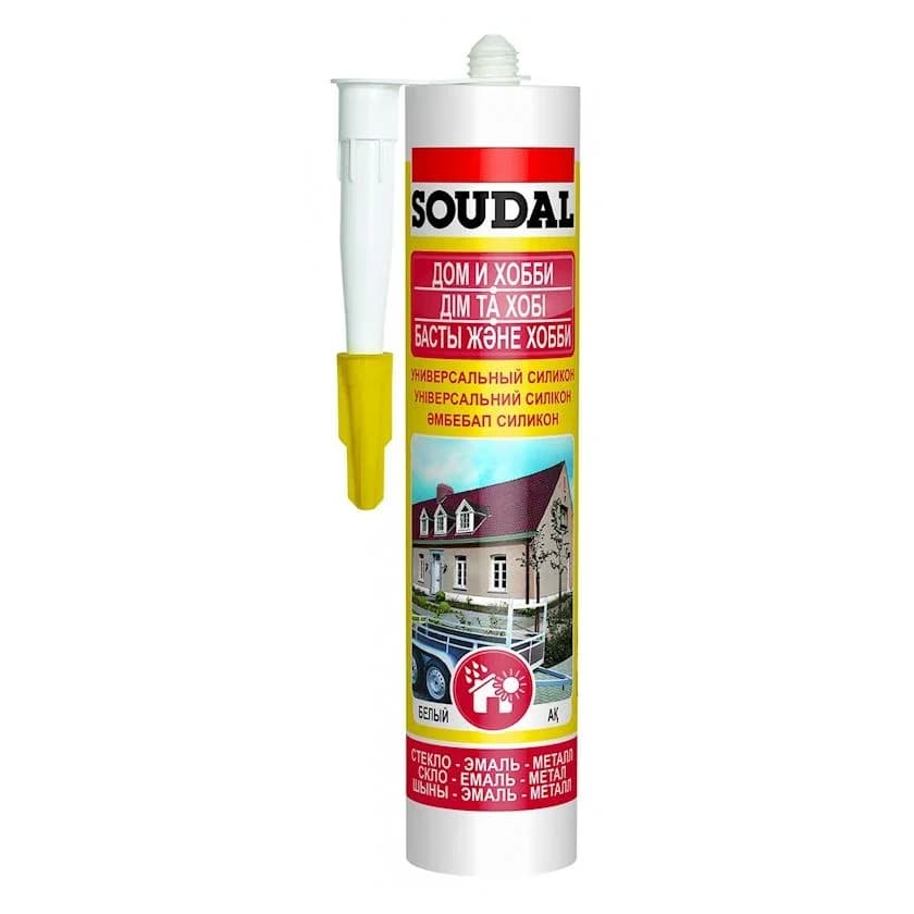 280 мл Универсальный силиконовый белый Soudal