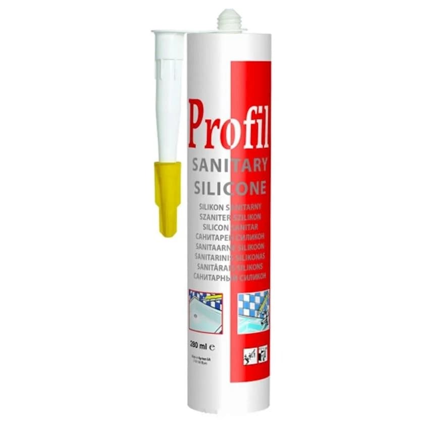 270 ml Hermetic Sanitary Silicone Transparent Profile Soudal