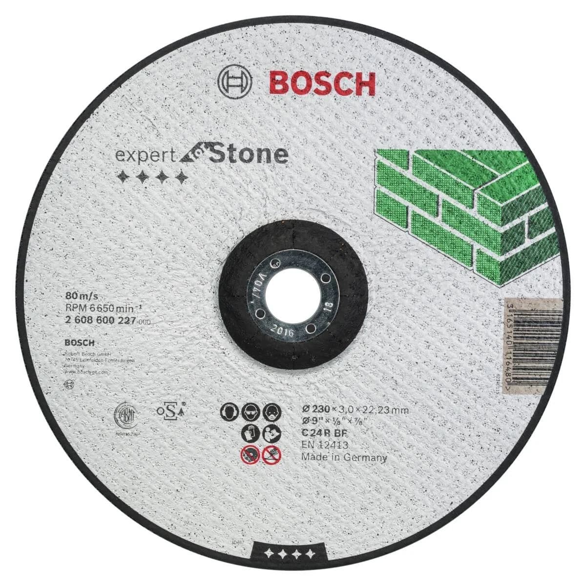 Диск каменный ступица 230х22мм BOSCH