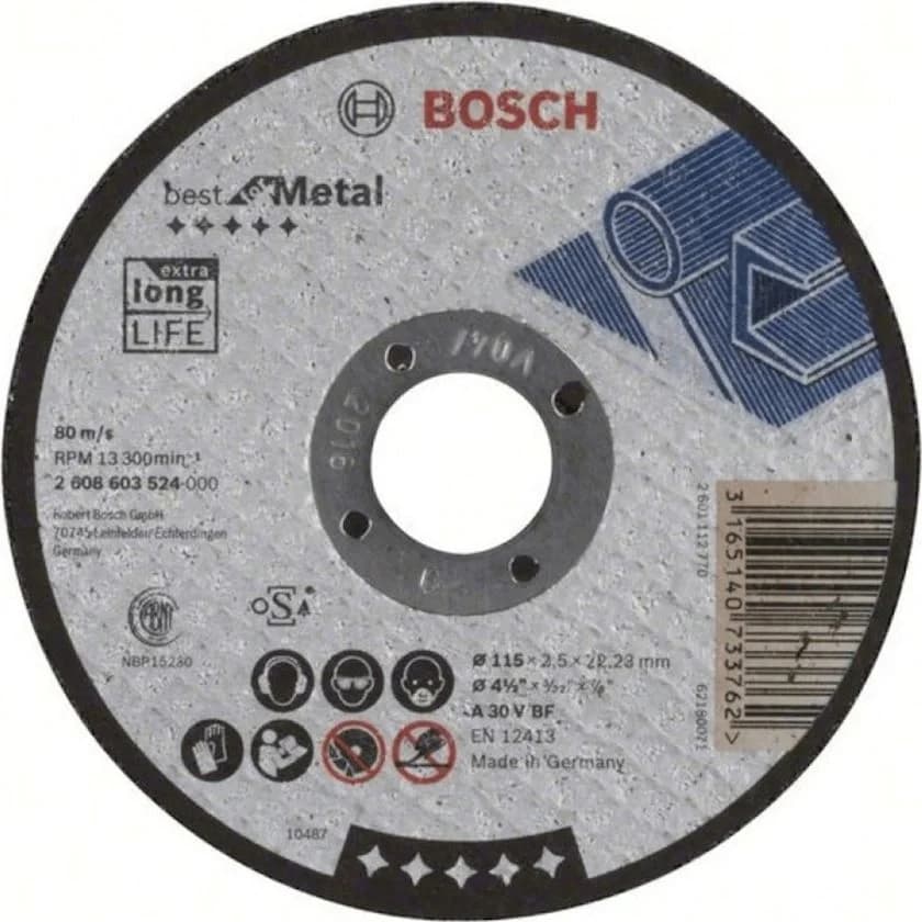 Диск металлический ГПП 115х2,5х22,23мм S BOSCH