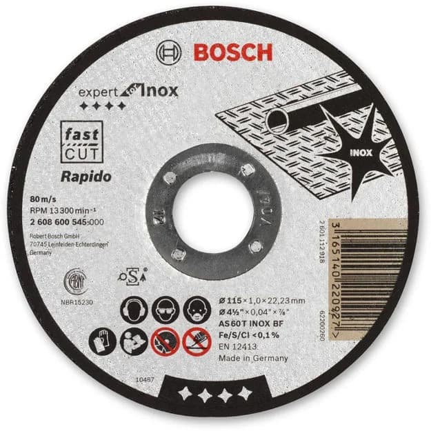 Диск металлический 115х22,2х1мм BOSCH