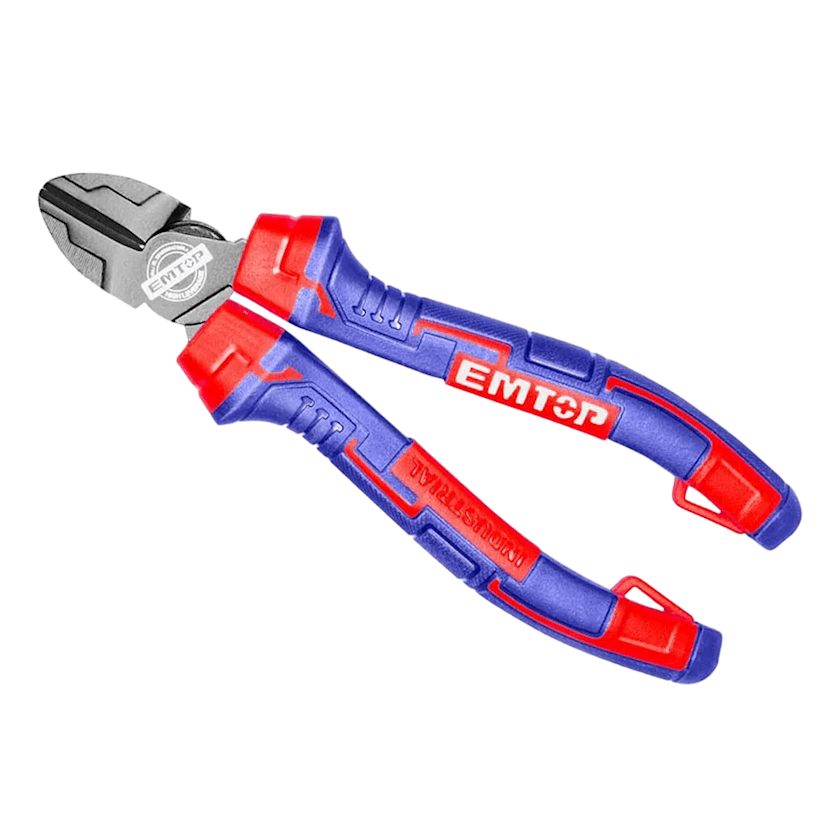 The black emtop of side cutting pliers