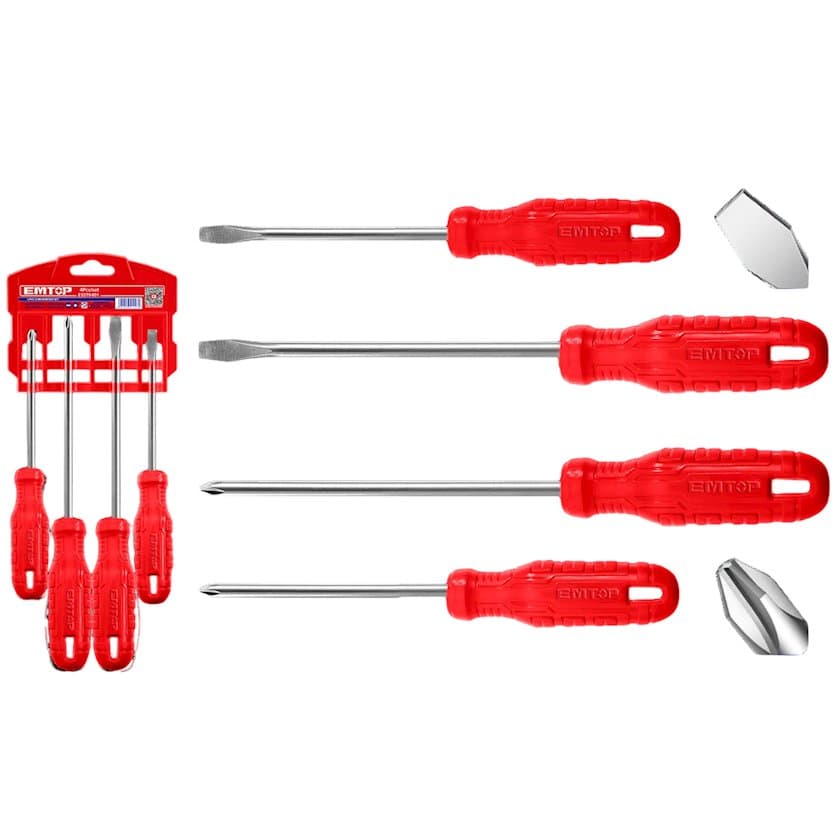 Screwdriver set 4 EMTOP ESST0401