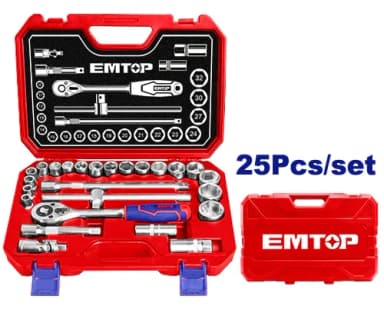 Trishotka wrench set 25 pieces Emtop