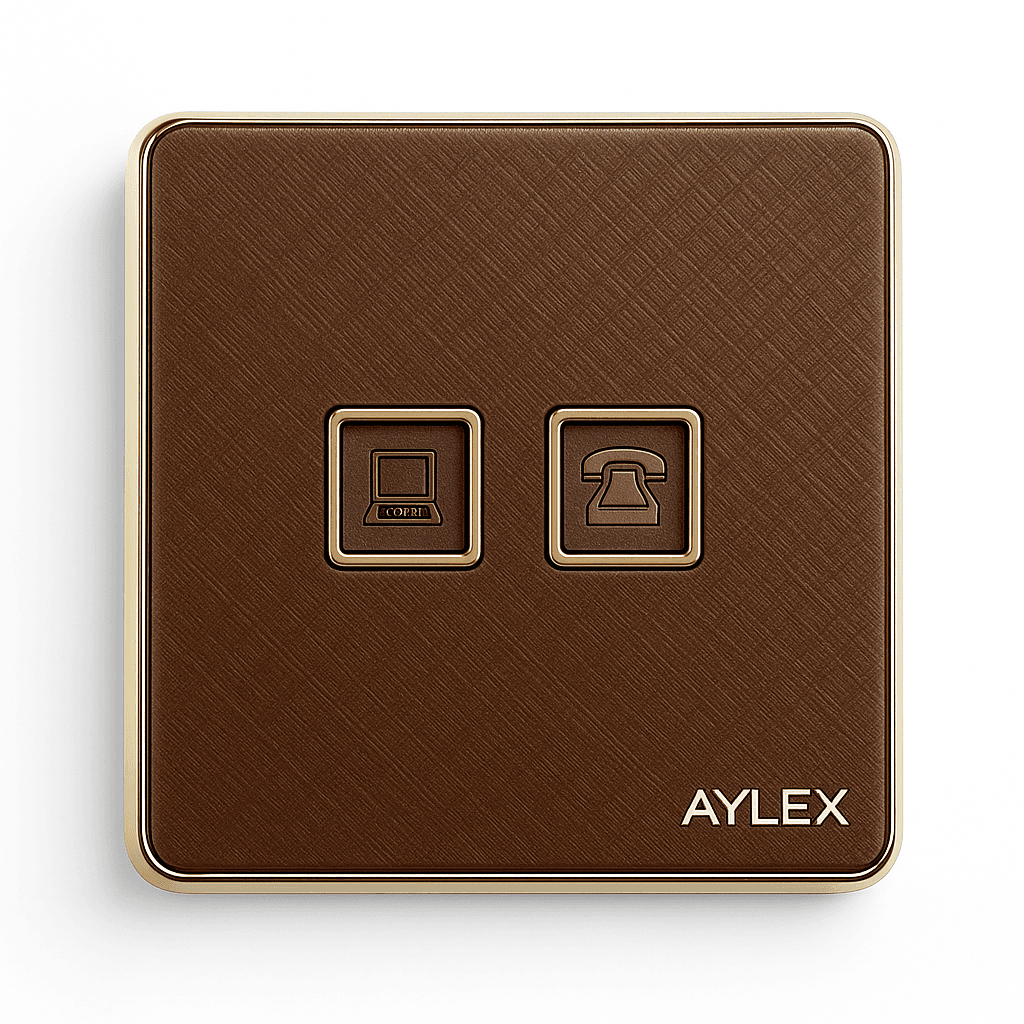 Telefon+kompyuter yuvası K2 akrilik qəhvəyi Aylex
