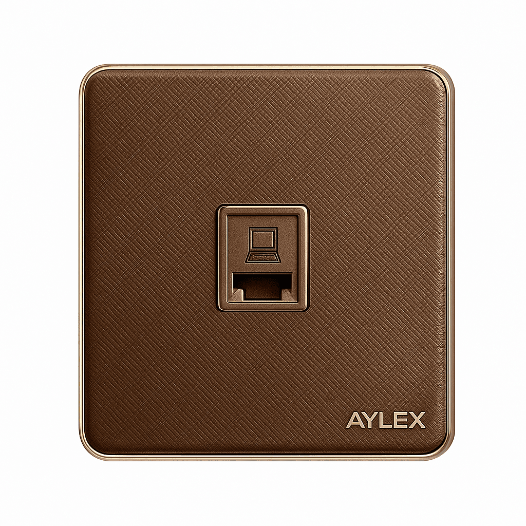 Computer Nest RJ45 K2 Acrylic Brown Aylex 1-97