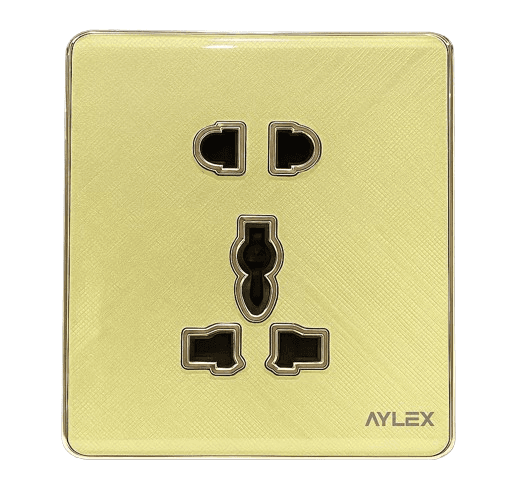 Universal Electric Slot + Simple 16a K2 Acrylic Golden Aylex