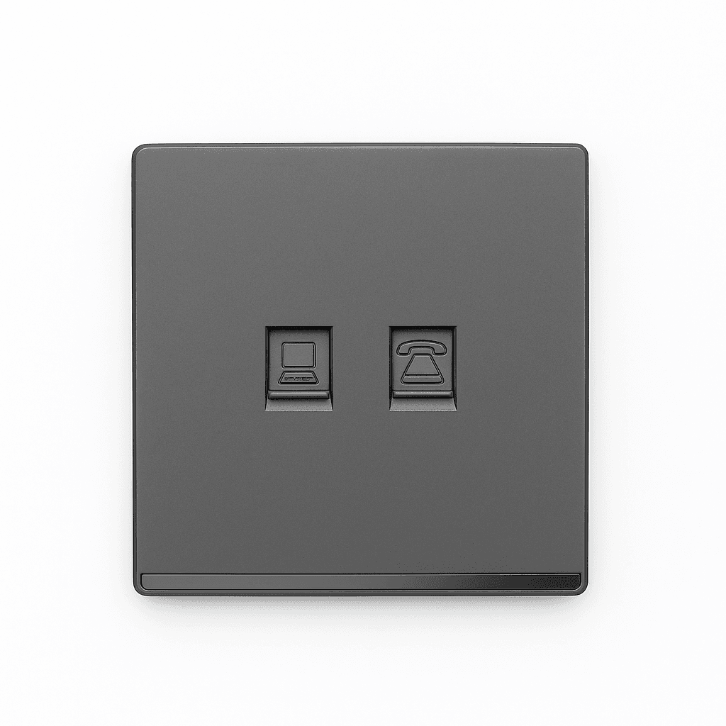Телефон + компьютер RJ45 Nest A4 Grey Aylex 1-30