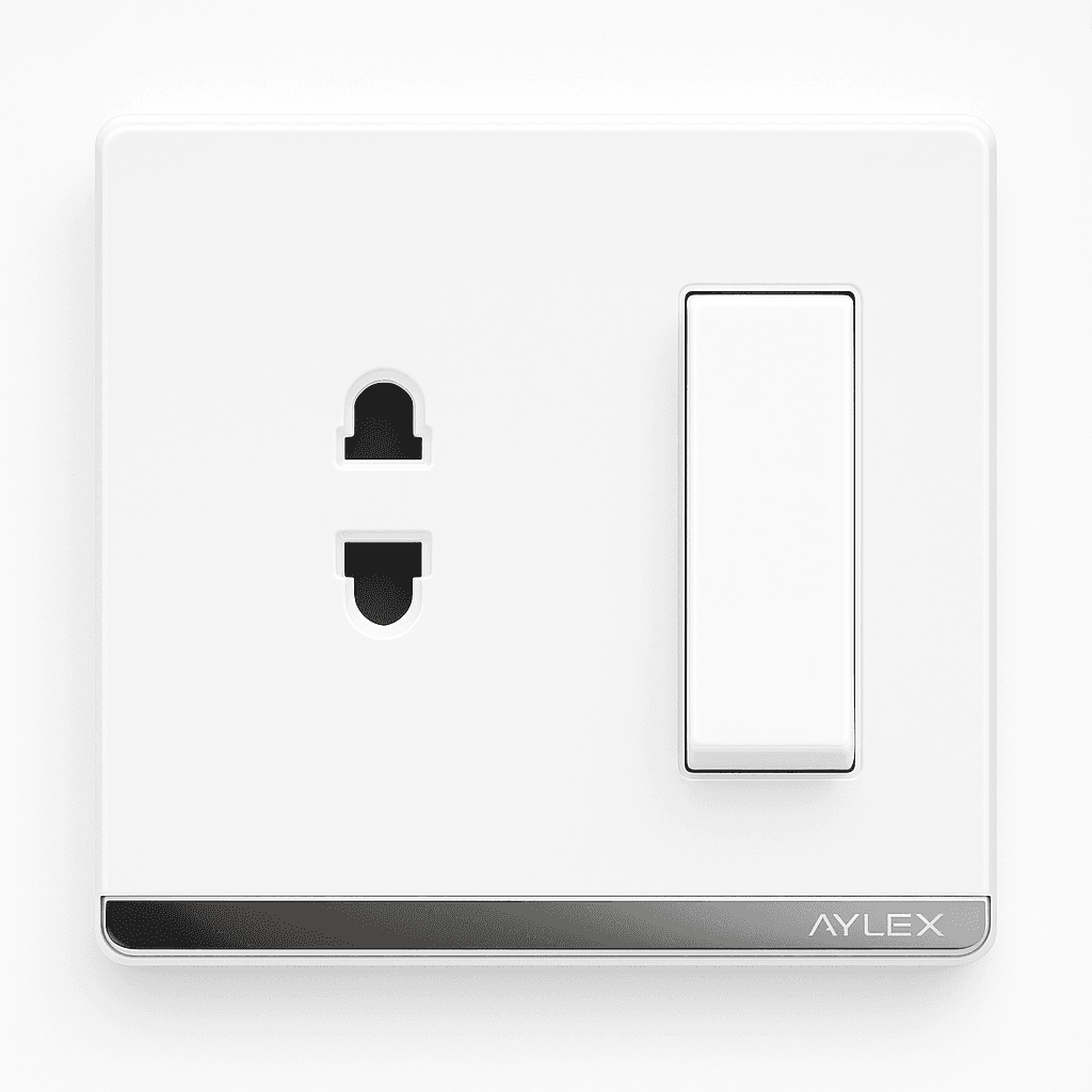 Açar+elektrik yuvası 16A A4 ağ Aylex