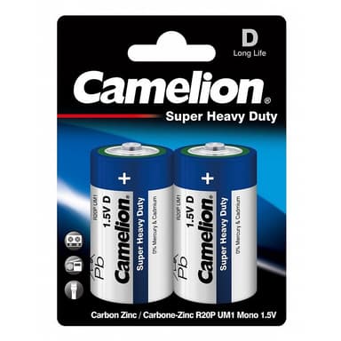 Батарея Blue D Camelion R20P-BP2B
