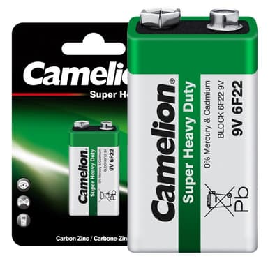 Batareya yaşıl 9V Camelion