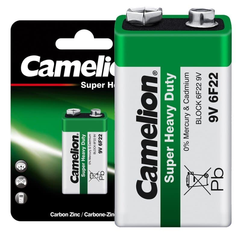 Batareya yaşıl 9V Camelion
