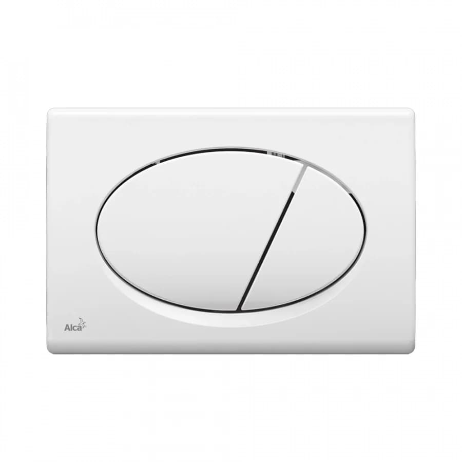 Oval chrome M71 Alca for push-button hanging toilet