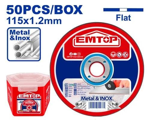 Диск металл 115x1.2 emtop