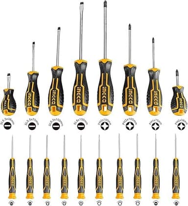 Screwdriver set 18 pieces Ingco HKSD1828