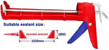 Silicone Pistol 230mm 9 "EMTOP ECGN02091