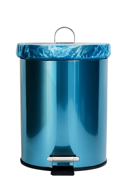 Garbage Bucket Chrome Pedal 5lt Flosoft