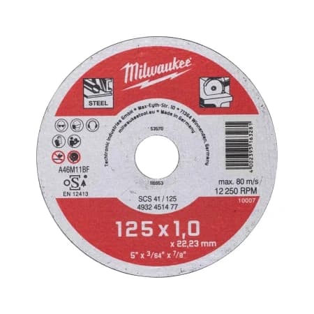 Дисковый металл SCS 41 125x1 мм Milwaukee 4932451477