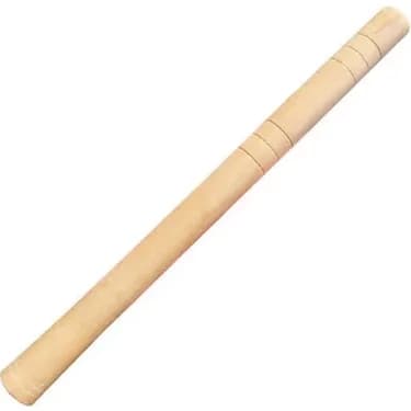 Cutup handle wooden vowel black