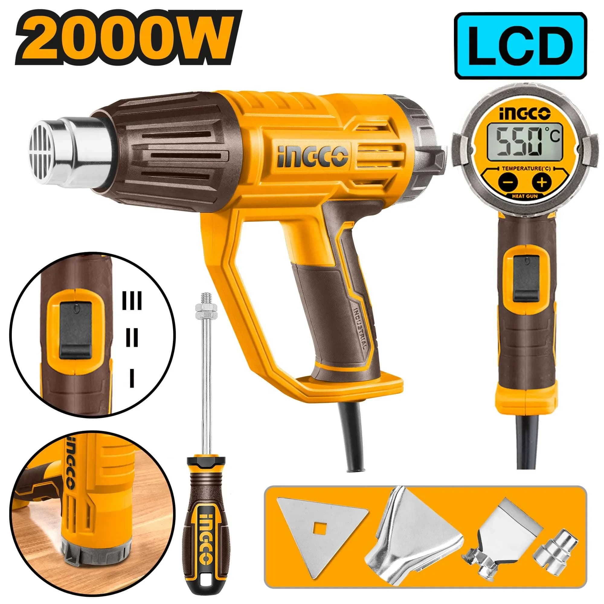 2000w Ingco HG200058 of Industrial Fine Display