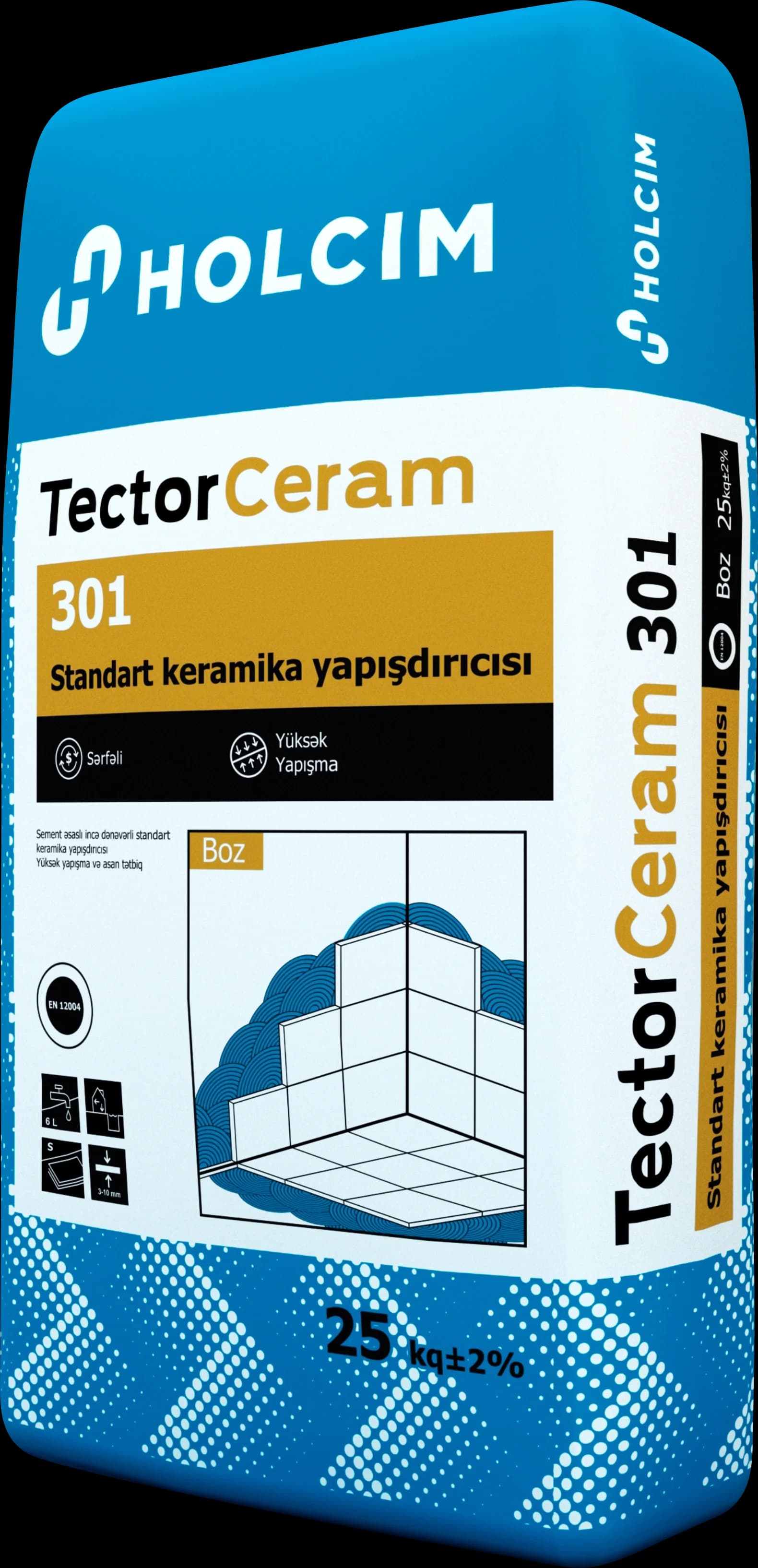 Keramika yapışdırıcısı 25kq Tector Ceram 301 Holcim
