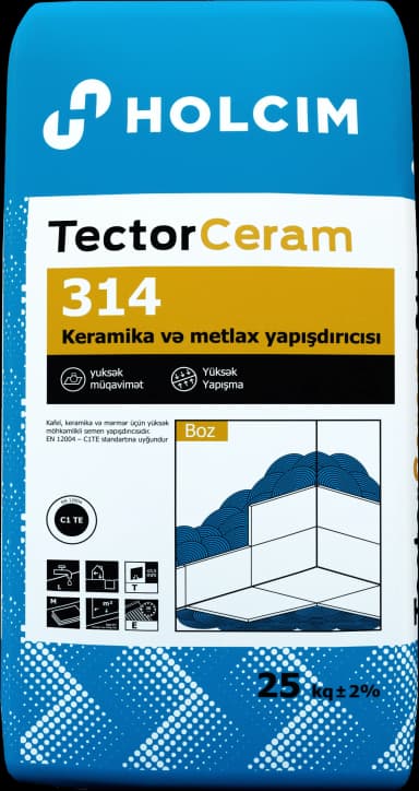 Керамический клей 25кг Tector Ceram 314 Holcim