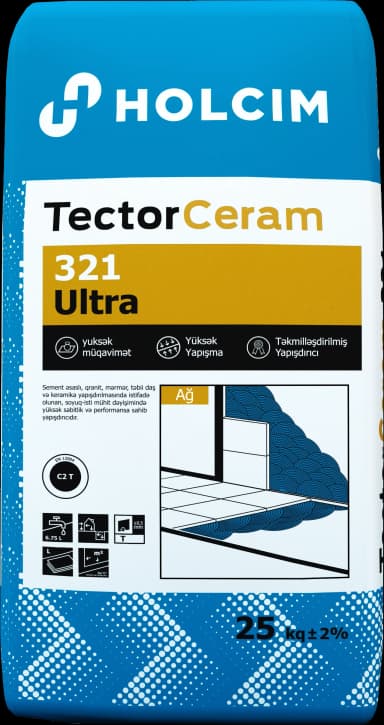 Керамический клей 25кг Tector Ceram 321 Holcim