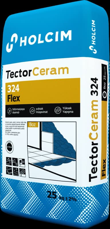 Ceramic adhesive 25kg gray Tector Ceram 324 Holcim