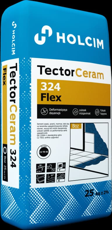 Ceramic adhesive 25kg gray Tector Ceram 324 Holcim